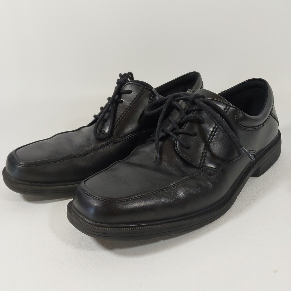 Nunn Bush Kore Comfort Gel Baker Street Black Oxford Mens‎ Size 9.5M Dress Shoes